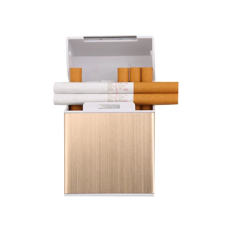 1 шт. Алюминиевый металлический 20 чехол для сигарет Зажигалки лучший друг магнитная пряжка коробка для табака PC880991