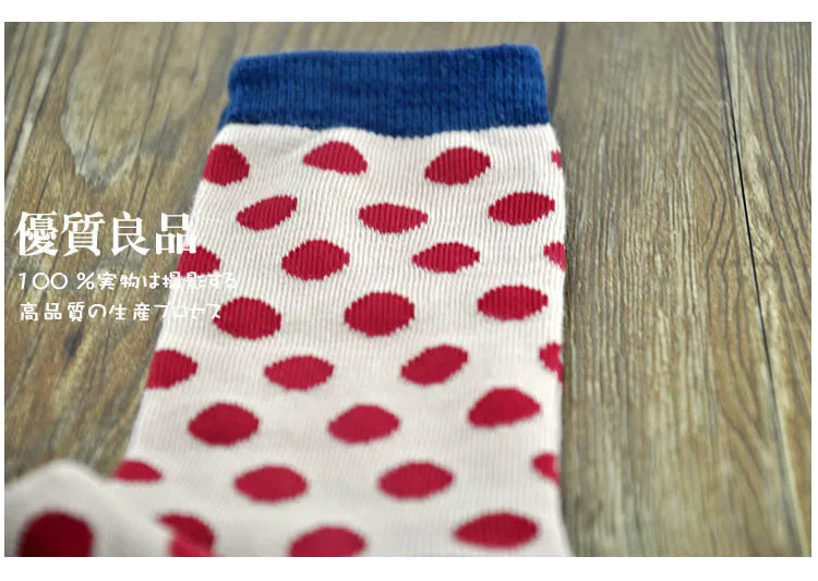 PEONFKLY Японии малый круг точка женские хлопковые Забавный Новинка happy Socks разноцветные чулочно-носочные изделия Женщины восстановить пути