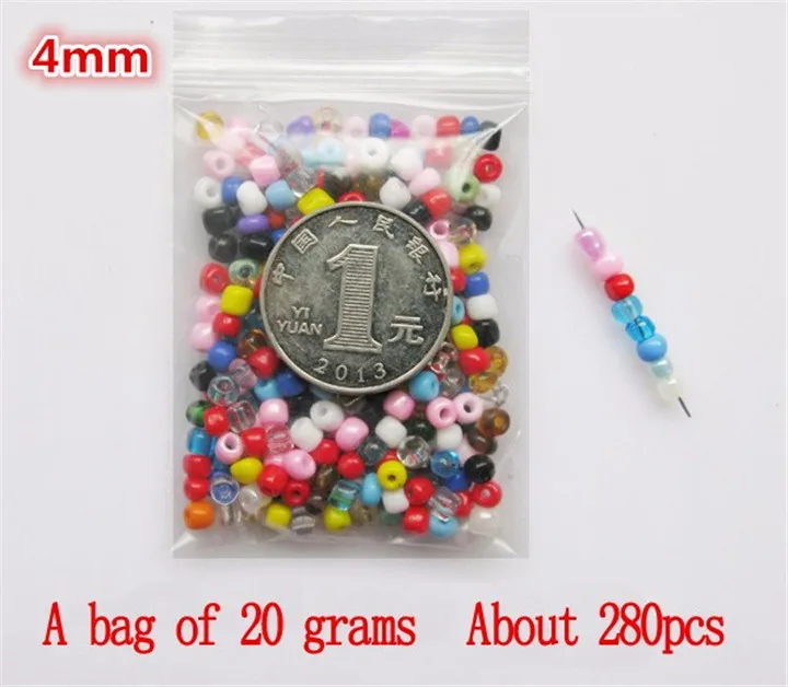 2 4mm  Bag Porcelain Garment Beads DIY Round Seed Spacer Beads for Cloth Bag Jewelry Making Accessories