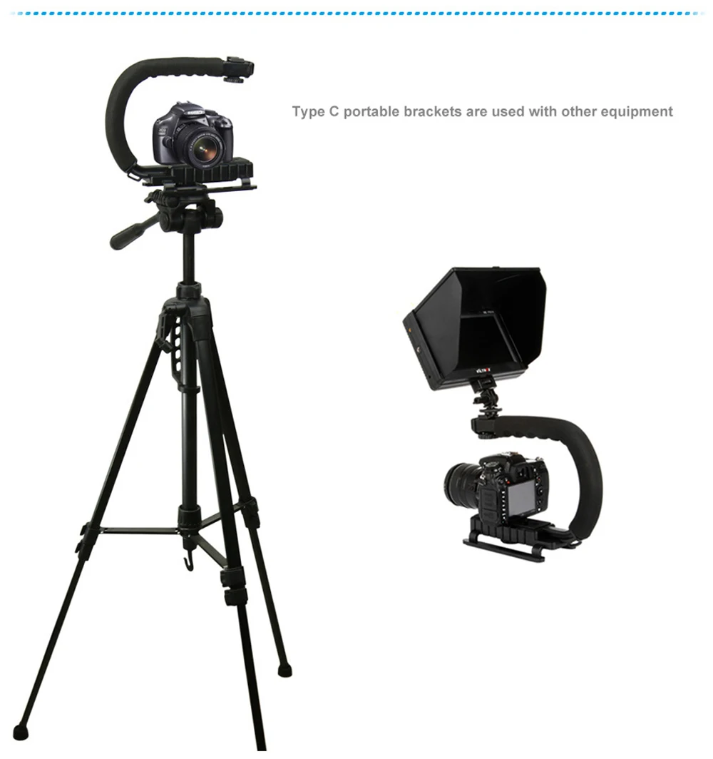 C образный карданный стабилизатор для камеры Gimbal steadicam stick Ручной Стабилизатор для Gopro Canon Nikon sony Micro SLR Камера s DV