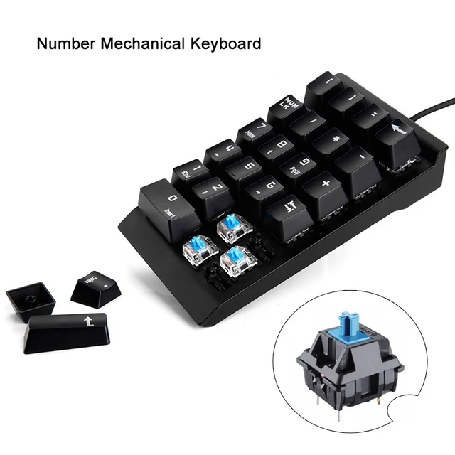 Landas USB Mini Mechanical Numeric Keyboard Keypad For MacBook Air Numeric Keypad Digtal Keyboard For Laptop Notebook Desktop PC Landas USB Mini Mechanical Numeric Keyboard Keypad For MacBook Air Numeric Keypad Digtal Keyboard For Laptop Notebook Desktop PC