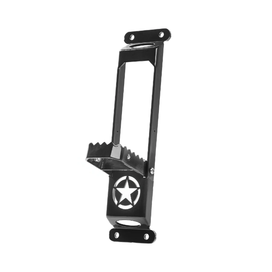 YCCPAUTO Pedal de pie de coche soporte de clavija accesorios de acero sólido para Jeep Wrangler JK 2007-2017 Exterior de estilo de coche piezas de estilo de la estrella