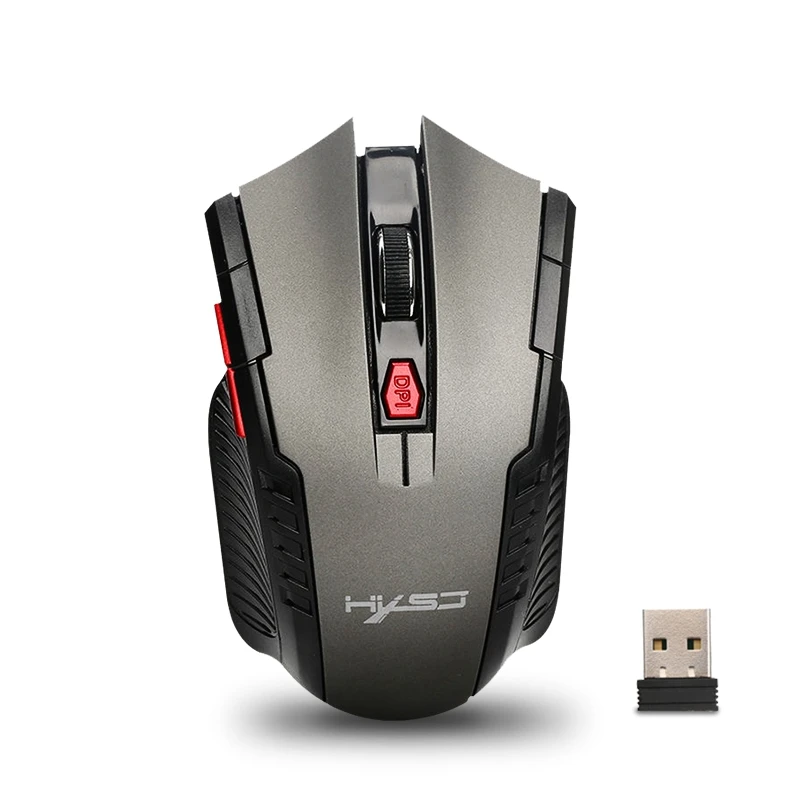 Портативная Беспроводная Оптическая Мышь USB Gaming Mouse Регулируемая 2400 ТОЧЕК/ДЮЙМ 6 Кнопки 2.4 ГГЦ Компьютерная Мышь Геймер Для ПК ноутбук