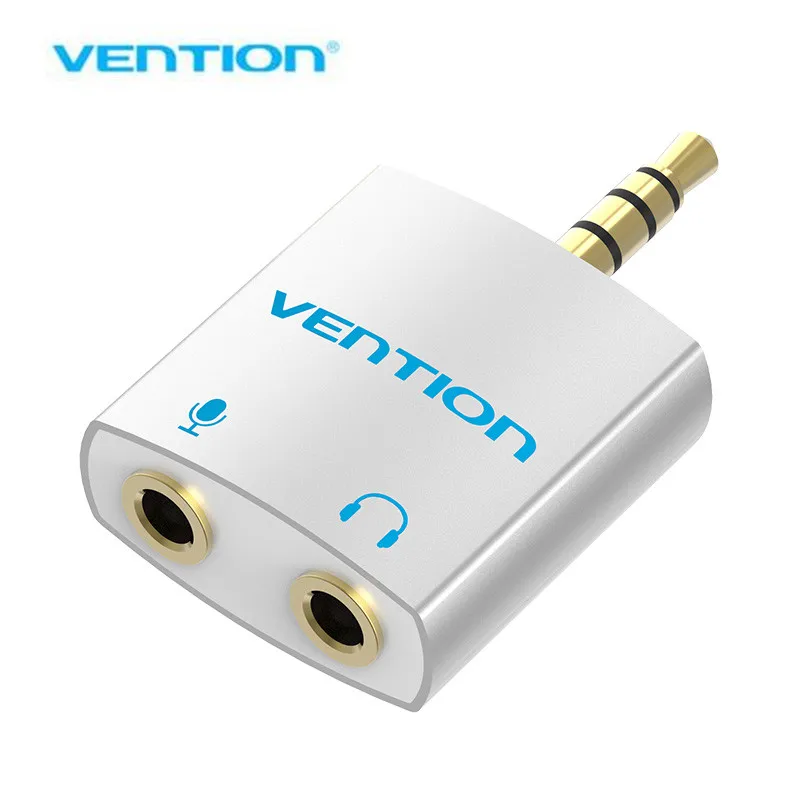 

Vention 3.5mm Audio Splitter Connector 1 Male to 2 Female Adapter For Headphone PC Mobile Phone Mp3 Mp4
