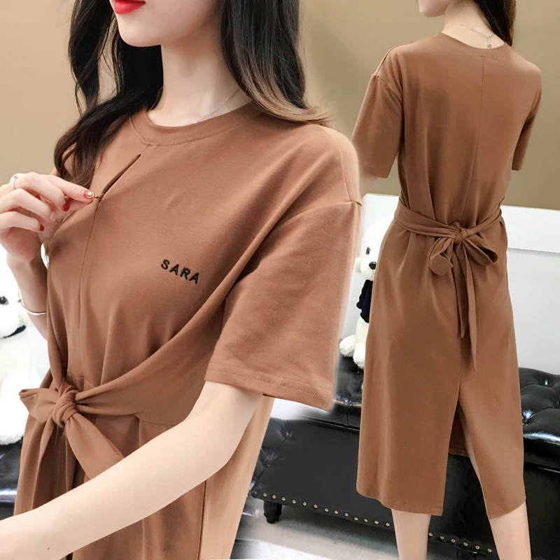 

Summer Plus Slim Fit Nursing Dress for Pregnant Short Sleeve Solid Bowknot Breastfeeding Dresses Maternity Elegant Clothes Chic