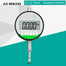 0-12.7mm Range Gauge Digital Display Dial Gauge Dial Indicator Precision Tool 0.01mm/0.0005