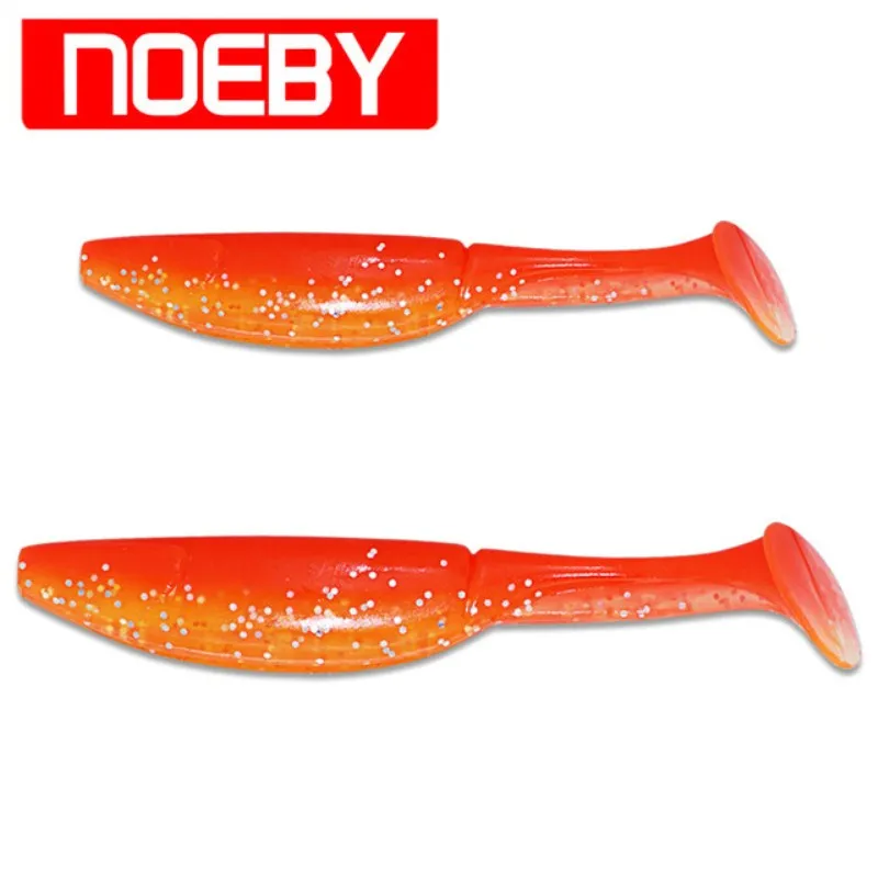 NOEBY 4 шт/пакет 12 5 см 15 г одноконусные мягкие рыболовные воблеры силиконовые