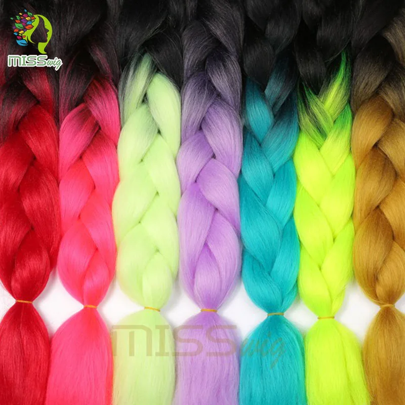 MISS WIG Jumb плетеные синтетические волосы 88 цветов в наличии 24 дюйма вязанные