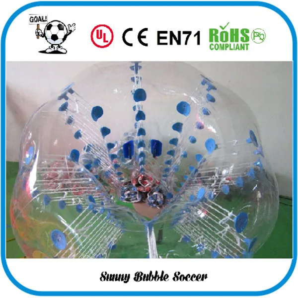 1.5 м ПВХ 0.8 мм пузырь Футбол, Zorb, человеческие hasmter мяч, бампер мяч, bumperz, человека Bubble