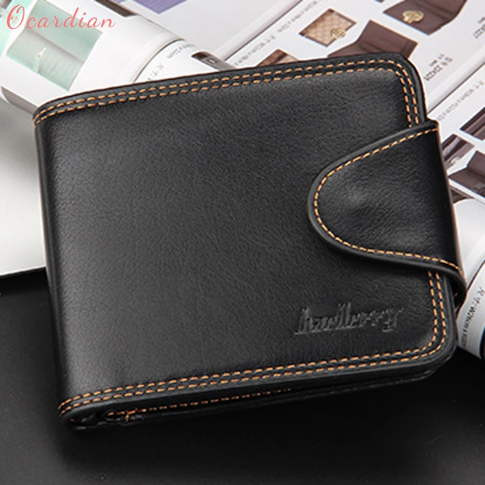 

OCARDIAN High Quality Popular Mens Fashion Leather ID Card Holder Billfold Purse Wallet Holders Dropship 170725
