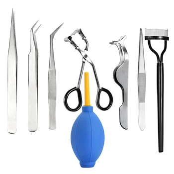 

8Pcs Grafting Eyelash Extension False Lash Curler Practice Kit