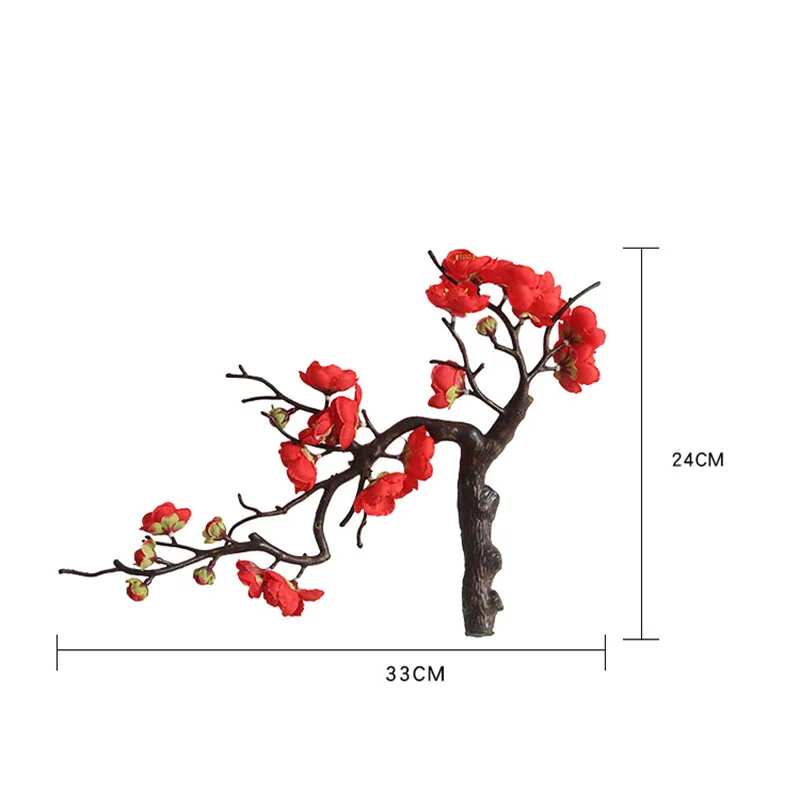 Flone Artificial Plum Blossom Silk Plant Flower Branch Fake Flowers Wedding Home Offic Garden Craft Decoration Supplies (3)