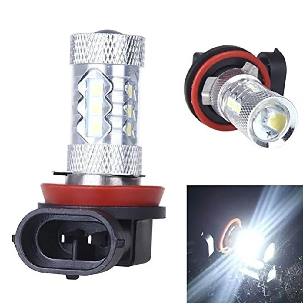 

2Pcs 80W H11 Cree LED Chips Car Fog Light Lamp Bulb Vehicle LED Lighting DRL Car