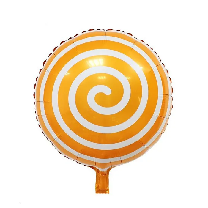 Фрукт карамбола Pitaya Kiwi воздушный шар в форме арбуза оранжевый клубника арбуз фрукты Фольга Воздушный шар День Рождения украшения детские игрушки - Цвет: K104 Lollipop Orange