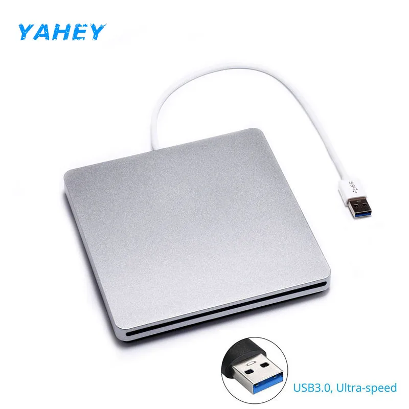 

USB 3.0 Slot Loading External DVD RW Burner Optical Drive CD ROM Player Writer Superdrive for Apple Macbook Air Pro Laptop
