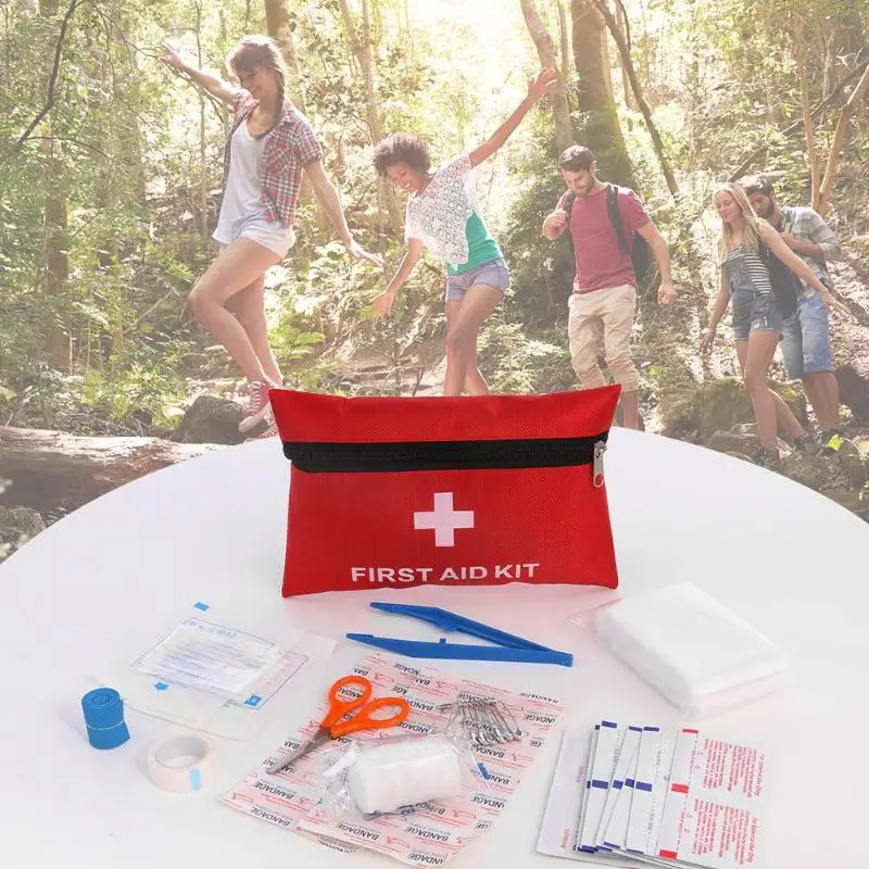 

Outdoor Camping Survival Emergency Survival kit Waterproof Mini Travel Car First Aid kit Home Small Medical Box sos Household