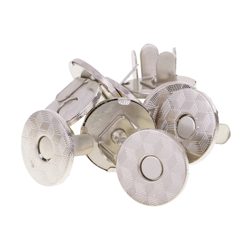 10 Sets 14mm/18mm Magnetic Snap Fasteners Clasps Magnet Buttons for Handbag Purse Wallet Garment Accessories