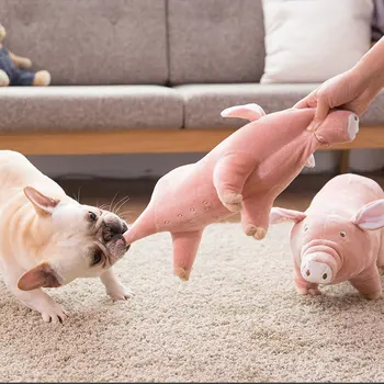 Cute Pig Plush Dog Toy  2