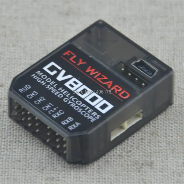 Cheap High-Speed Mini GV8000 3 Axis Gyro Flybarless System For ALIGN T-REX etc. 450 550 600 700 RC Helicopter