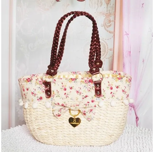 Beautiful Women Handbags 2017 Liz Lisa Love Rattan Bag Knitted Beach Beautiful Women Handbags 2017 Liz Lisa Love Rattan Bag Knitted Beach And Straw Bags Shoulder In Top Handle From Luggage On