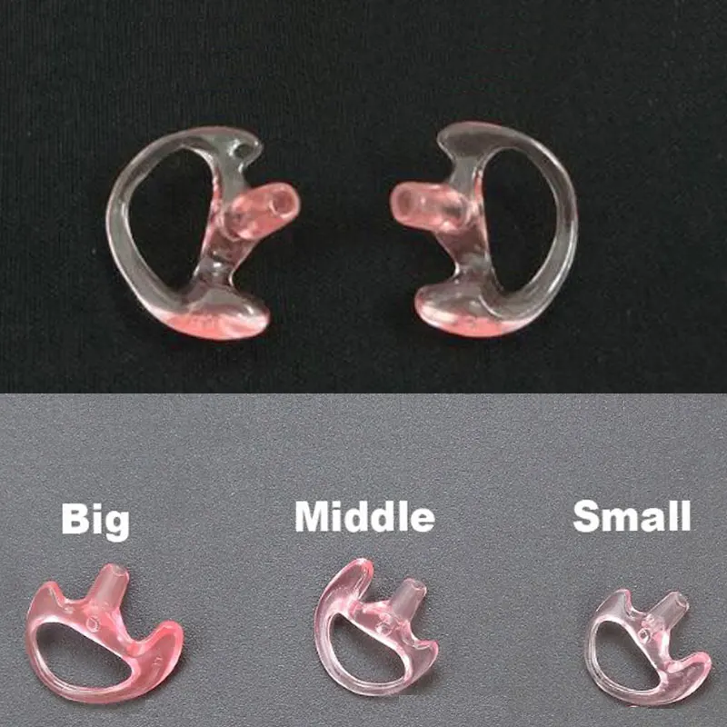 two-way-raido-silicone-acoustic-tube-headset-ear-mold