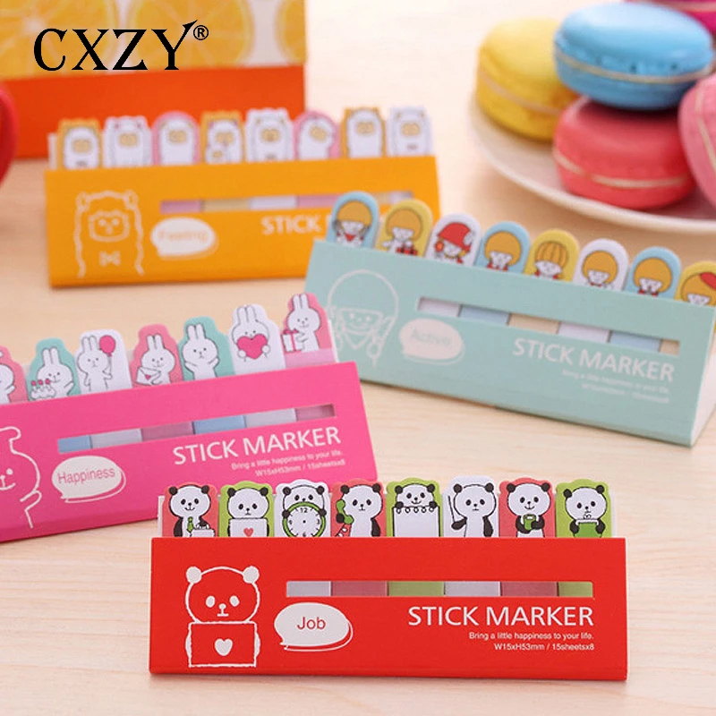 CXZY медведь панда страницы флаги rilakkuma липкая заметка kawaii розовый указательный