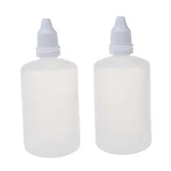 Упаковка из 50 Пластик LDPE сжимаемые капельницы глаз Liquid Пустые Новый (100 мл емкость)