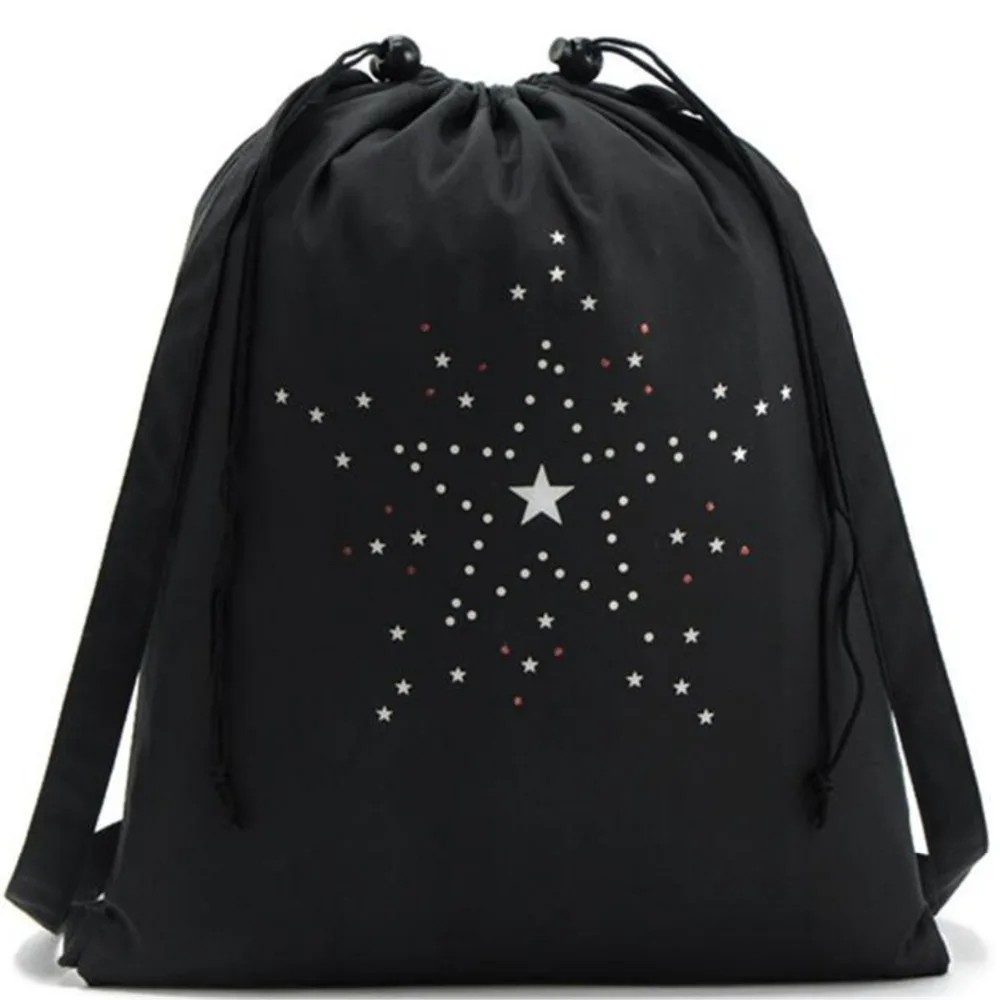 

Unisex Fresh Lively Fashion Drawstring Stars Printing Sports Shoe Dance Bag Schoolbag Storage Large Capacity Backpack 10Jul 9