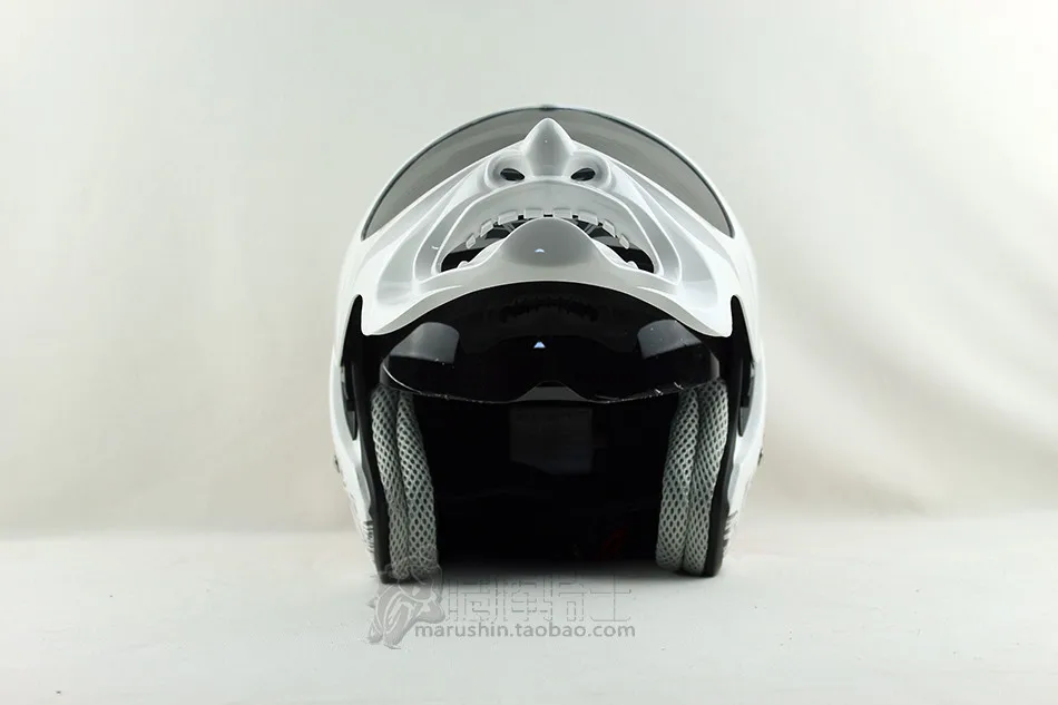 Marushin C609 Полнолицевой шлем с двойными линзами, с открытым лицом, мотоциклетный шлем, винтажный мотоциклетный шлем, шлем для гонок, мотокросса, шлемы