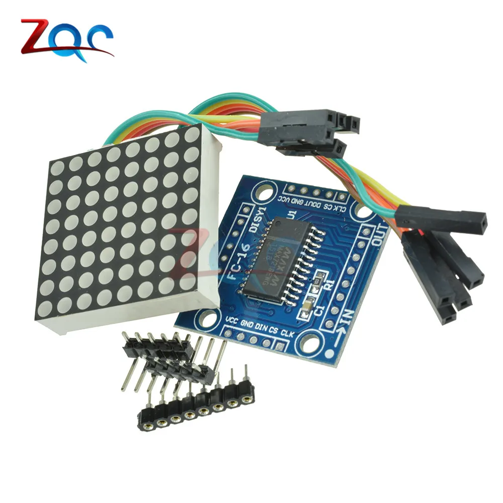 MAX7219 точечный СВЕТОДИОДНЫЙ матричный модуль управления микроконтроллером MCU Модуль управления для Arduino DIY kit