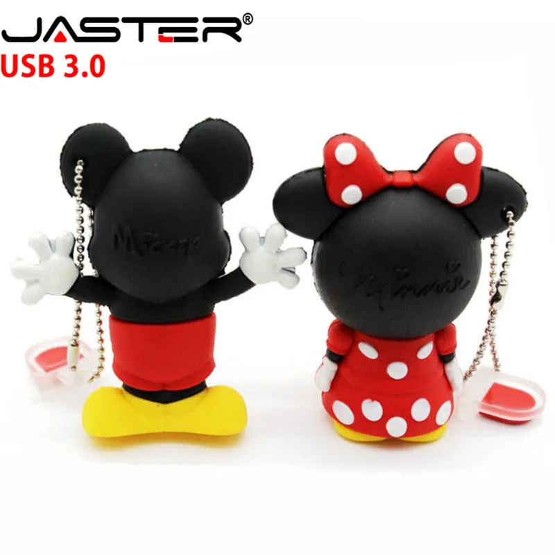 JASTER 3,0 мышь Микки и Минни USB флеш-накопитель животные мультфильм pendrive 4 ГБ/8 ГБ/16 ГБ/32 ГБ/64 Гб карта памяти u диск