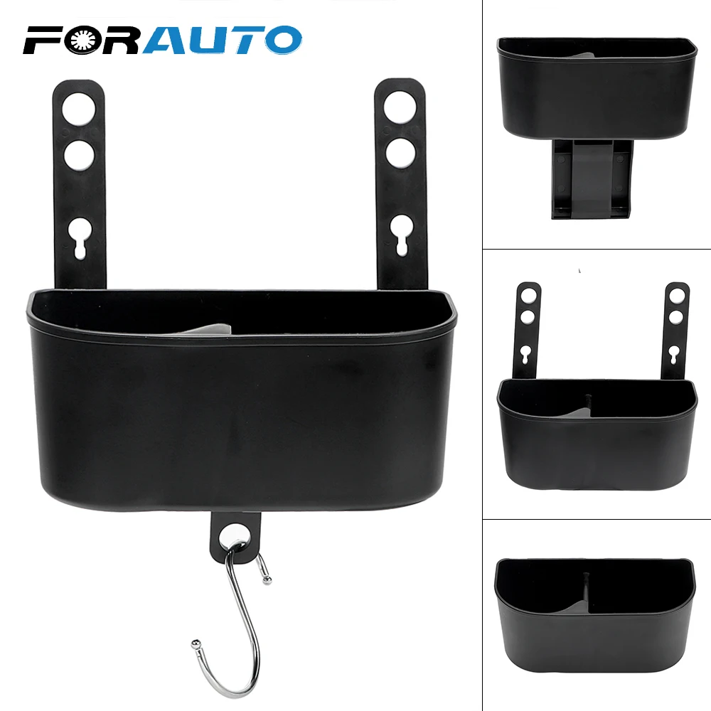 

FORAUTO Car Storage Box Organizer Holder Belt Hanger Cell Phone Charger Cradle Pocket Container Universal Multi-function