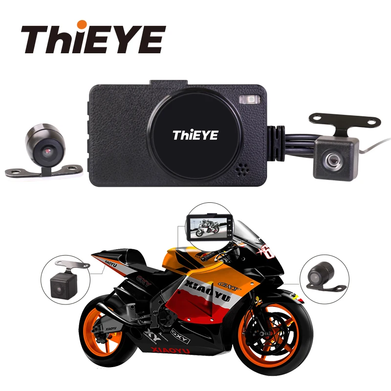Автомобильная камера ThiEYE MOTO ONE для мотоцикла видеорегистратор с двумя камерами