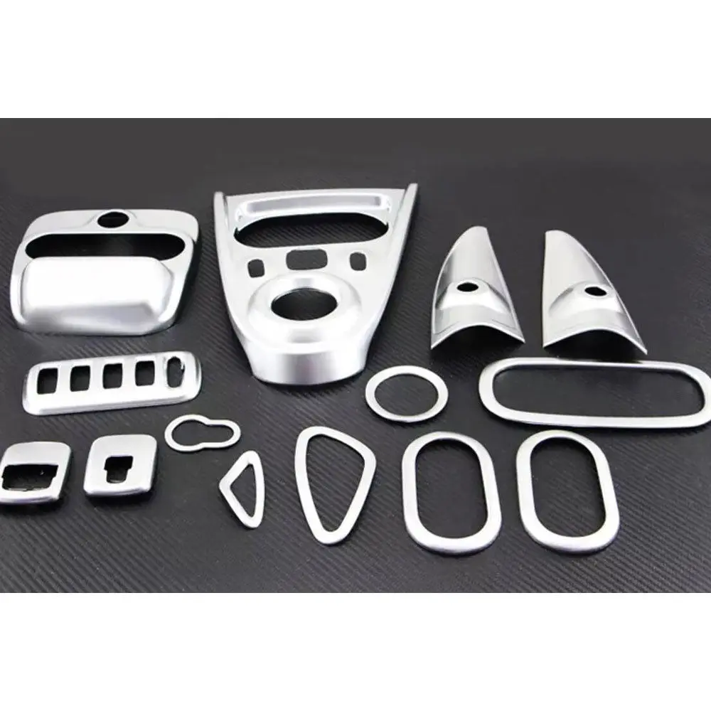 

BBQ@FUKA 14pcs Car interior Air Vent Handle Console Gear Shift Reading Light Trim For Mercedes Benz Smart Fortwo 2015-2017