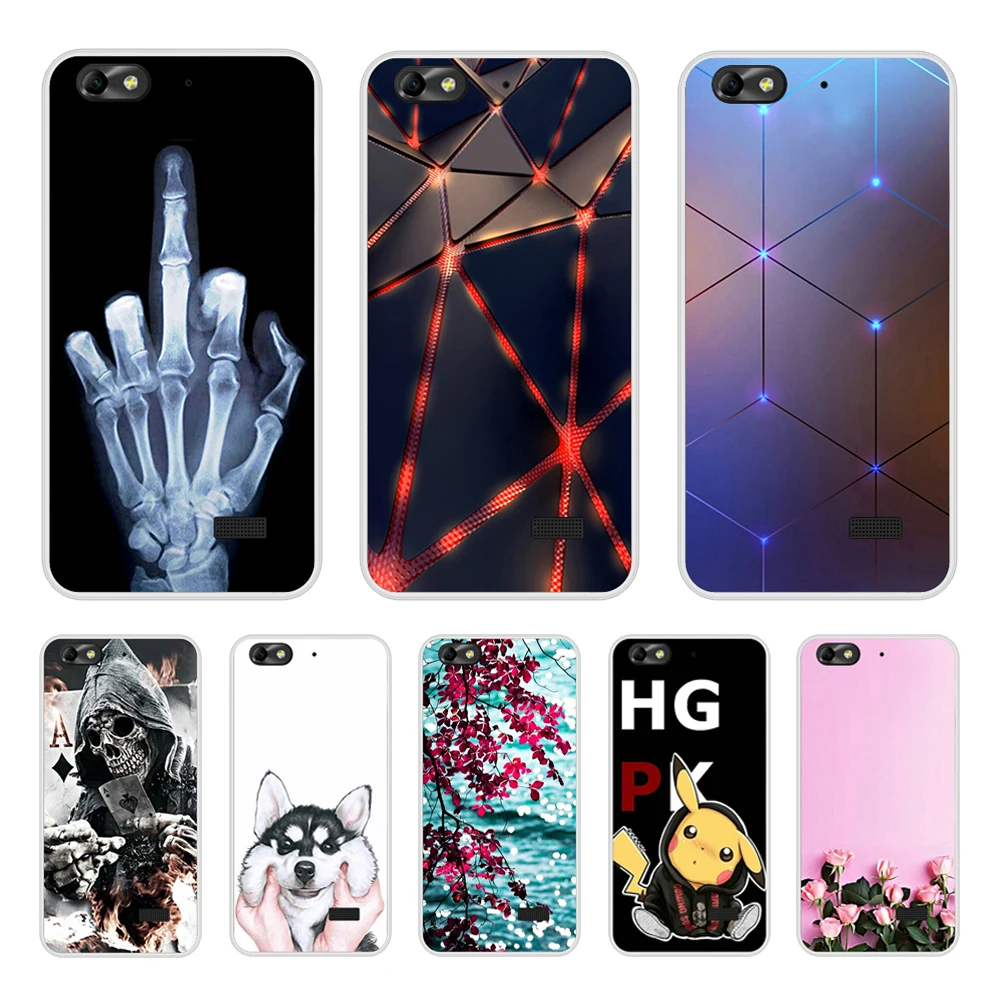 

5.0" Huawei Honor 4C Case CHC-U01 CHM-U01 Case Huawei Honor 4C Cover Soft Silicone Phone Huawei G Play Mini Case