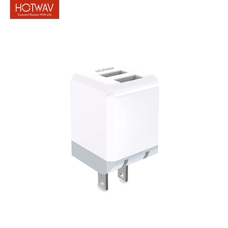 

HOTWAV US Plug Charger 2 USB MINI Foldable Charger For Travelling 2.4A 2 Port Wall Charger For Samsung Xiaomi Mobile Phone