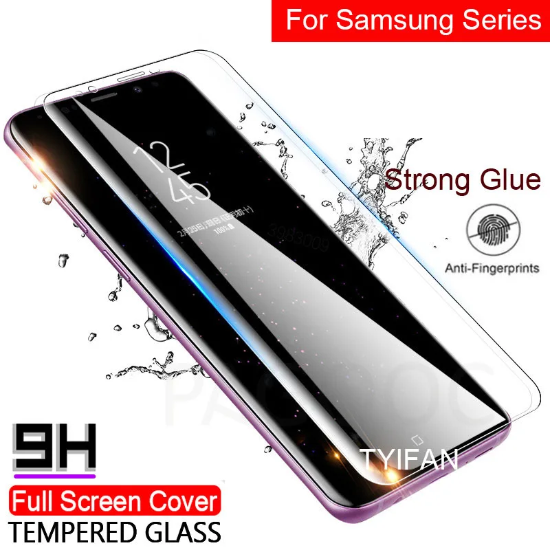 3d Tempered Glass for Samsung S8 S9 Plus Note S 8 9 Protective Glass Screen Protector Tremp on Galax