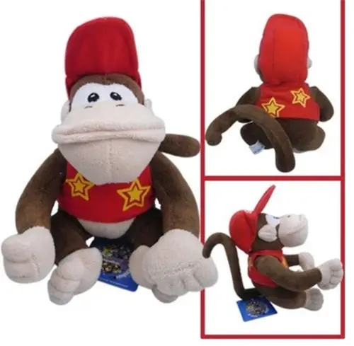 Подарок Super Mario Bro Diddy Kong 8 "плюшевая Мягкая кукла игрушка мягкий малыш аниме-игрушка кукла очень мягкая милая плюшевая кукла