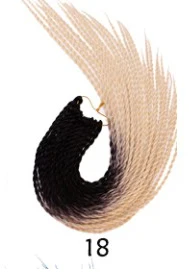 QP волосы 1 шт. Гавана твист вязанные крючком косы волосы 30 корней/упаковка Синтетические Черные косички волосы для наращивания высокотемпературное волокно 100 г - Цвет: P4/27
