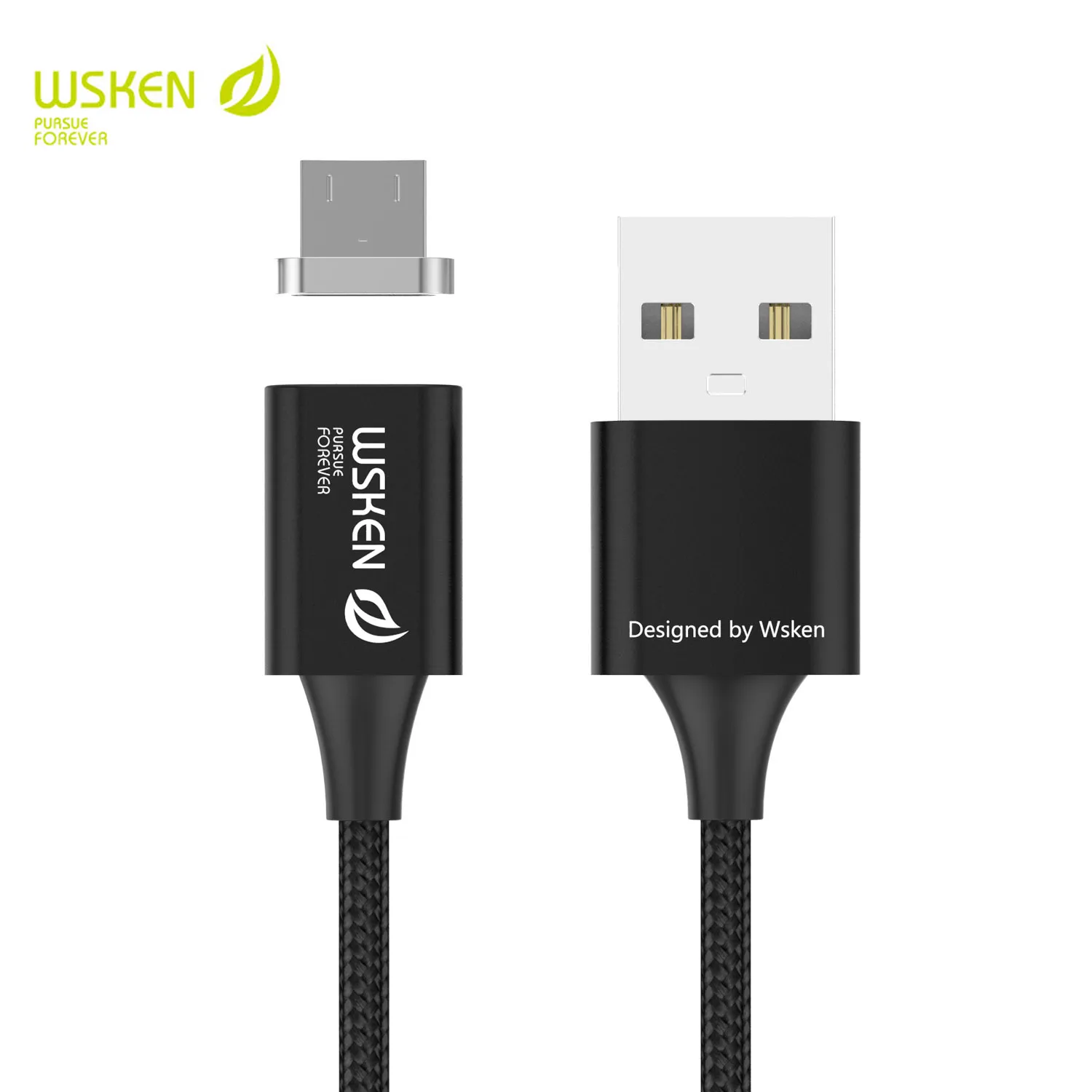 Goede WSKEN magnetische oplaadkabel micro usb Snel Opladen Kabel Magnetische Oplader voor kabel micro usb samsung magnetische oplaadkabel