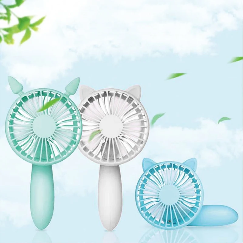 

Portable Handheld Fan USB Rechargeable Handy Fan Personal Fan Portable Small Table Quiet Fan Cooling For Travel Camping Office H