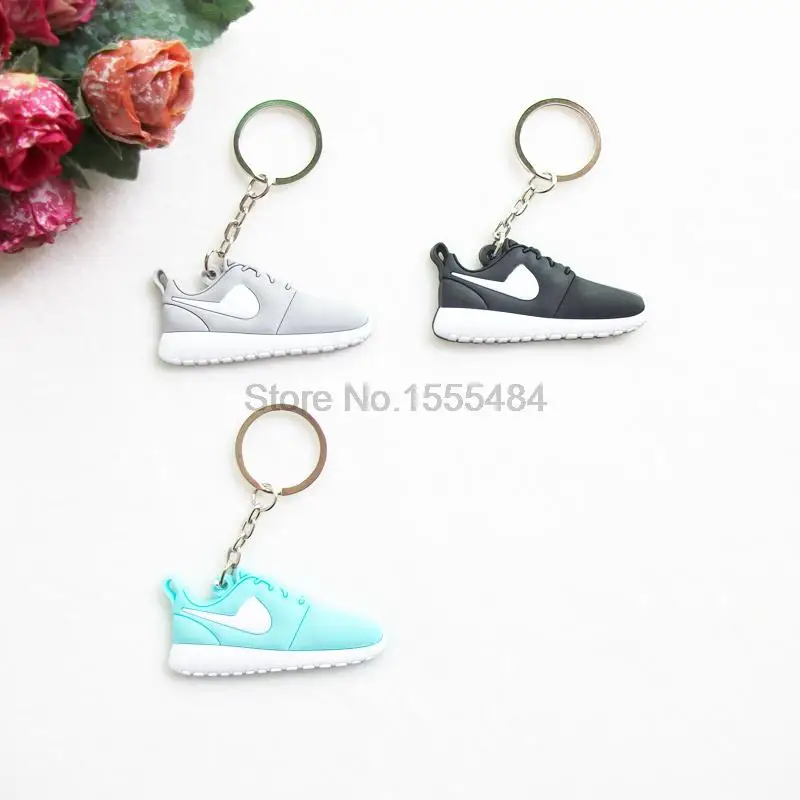 

Mini Silicone Sneaker Roshe Run Keychain Key Chain Shoes Car Key Holder Woman Men Bag Charm Accessories Key Rings Pendant Gifts