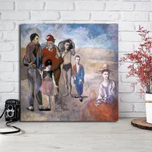 Pablo Picasso Family Of Acrobats Canvas Painting Print Living Room Home Decor Modern Wall Art Oil Painting Poster Salon Picture
