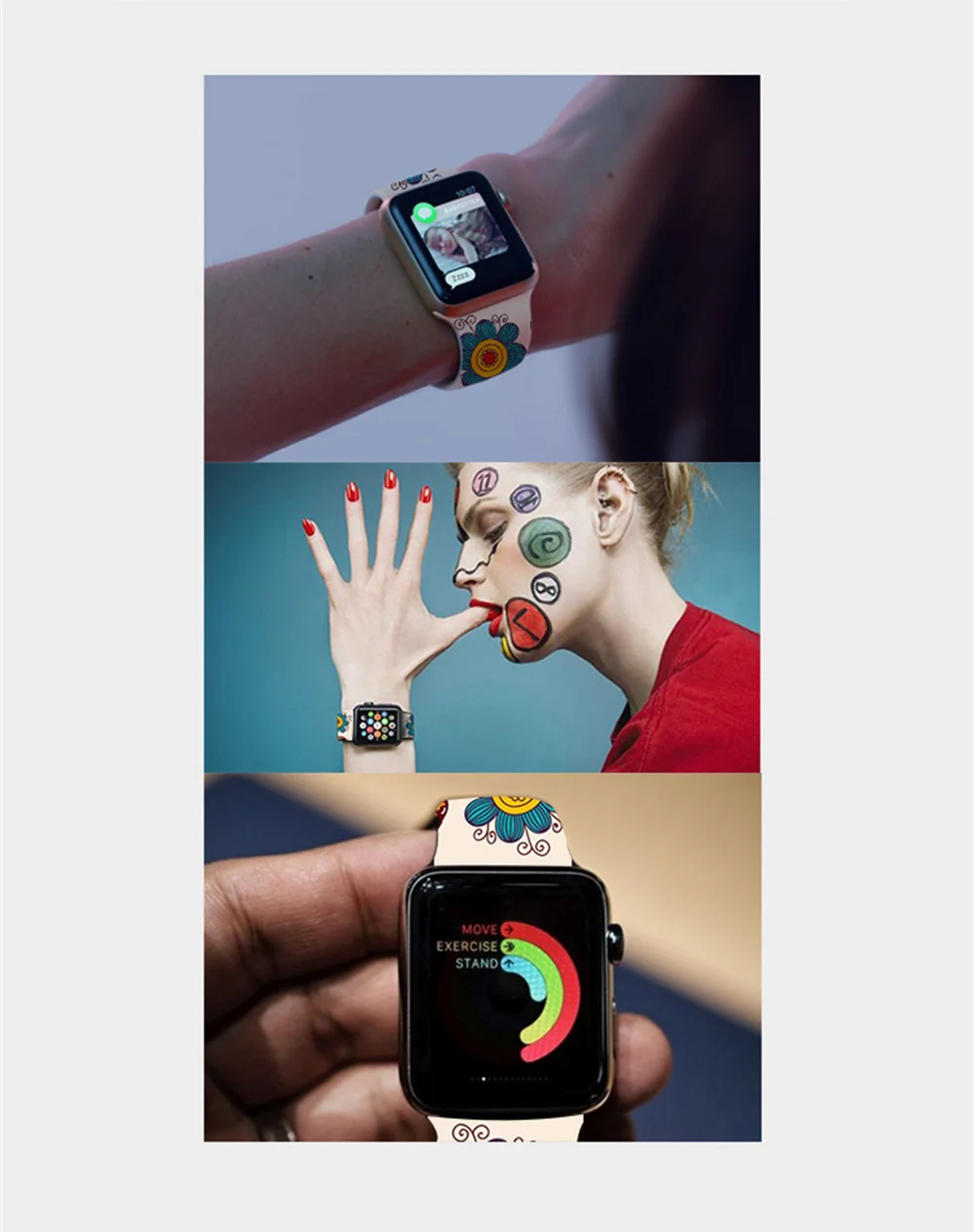 Эйфелева башня Мультфильм телячьей кожи для 38 мм 42 мм Apple Watch для Iwatch наручные часы ремешок для Шестерни S3 ремень застежка из нержавеющей