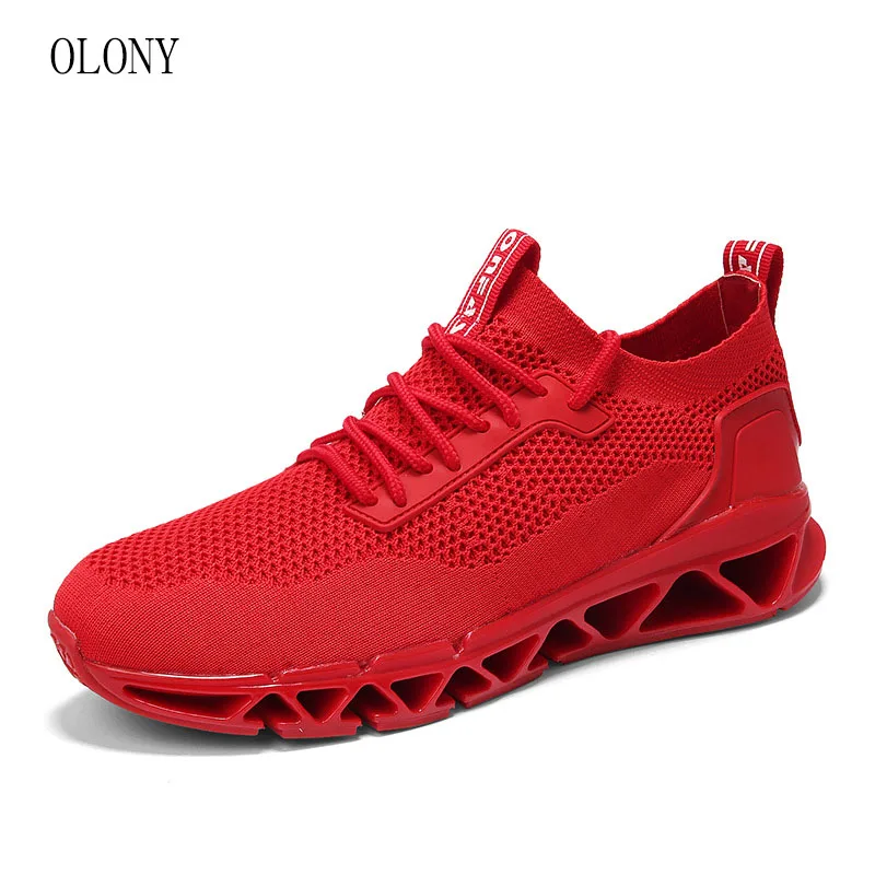 

2019 New Sports Shoes Men Solid Color Hollow Sole Running Shoes Men Fashion Casual Sports Shoes Size 39-44 Autumn Shoes Sneakers