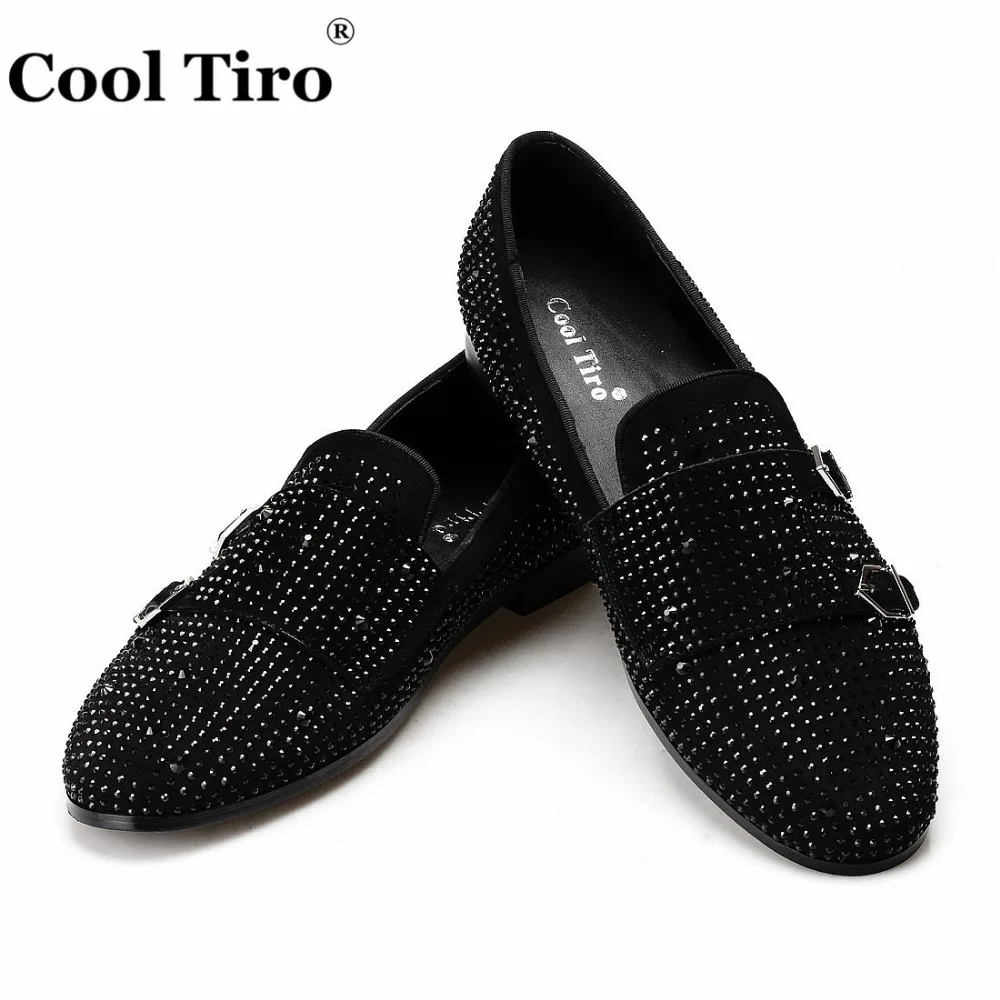 Rhinestone Double-Monk Men Loafers (3)