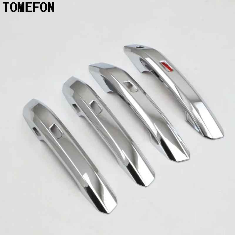 TOMEFON For Audi A4 Sedan B9 9L 2016 2017 ABS Chrome TOMEFON For Audi A4 Sedan B9 9L 2016 2017 ABS Chrome