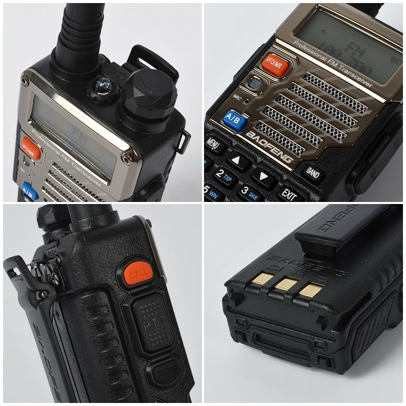 Baofeng UV-5RB ham двухстороннее радио для пожарной полиции двухдиапазонный 136-174 МГц и 400-520 МГц Портативный сканер портативный приемопередатчик