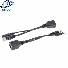 SSICON 10 пар PoE Пассивный кабель разветвитель питания через Ethernet маршрутизатор ip-камера разъем PoE сплиттер инжектор источник питания