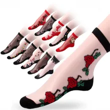 YRRETY, модные тонкие женские короткие носки с хлопковой подошвой, летние кружевные короткие носки, женские нескользящие прозрачные стильные носки с прозрачным стеклом